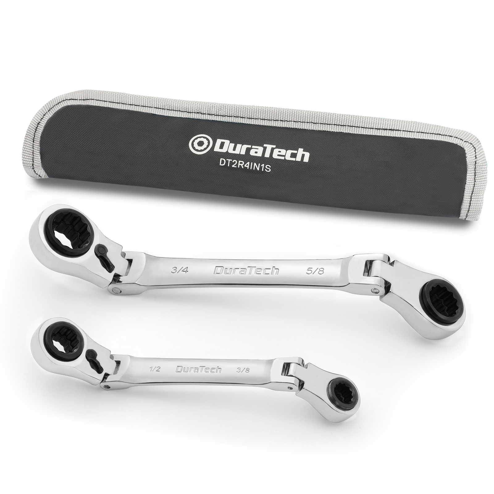 4-in-1 Ratcheting Box Wrench Set, SAE