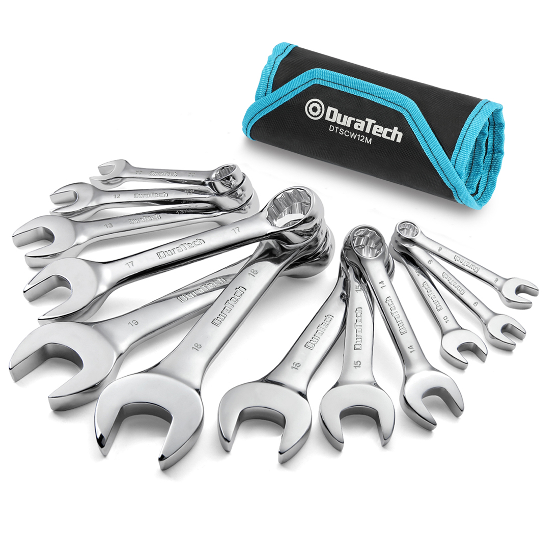 Stubby Combination Wrench Set, Metric