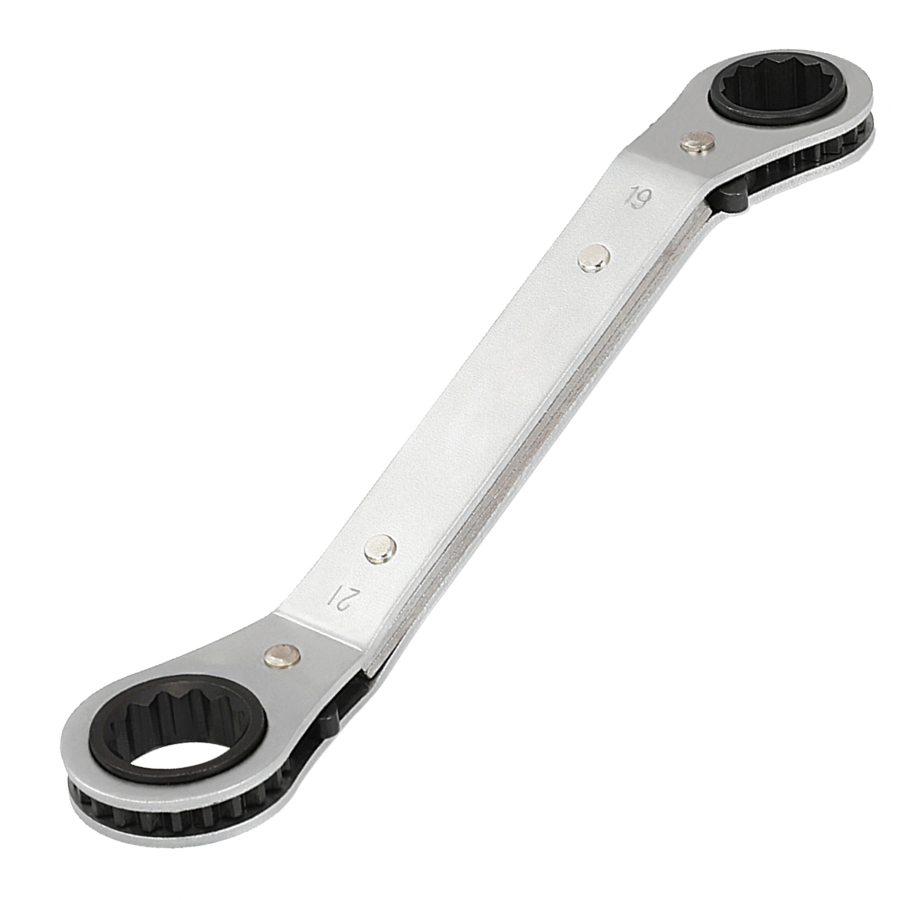 REVERSIBLE RATCHET DOUBLE BOX END SPANNERS