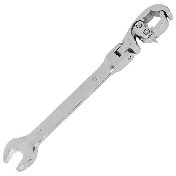 FLEXIBLE HEAD RATCHETING FLARE LINE WRENCH